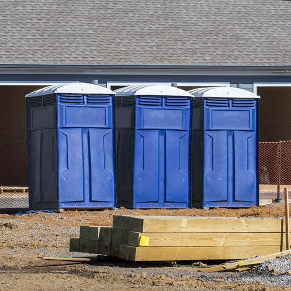 are there any restrictions on where i can place the portable restrooms during my rental period in Centreville Illinois